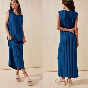 FREE PEOPLE Theo Sweater Midi Maxi Blue, S